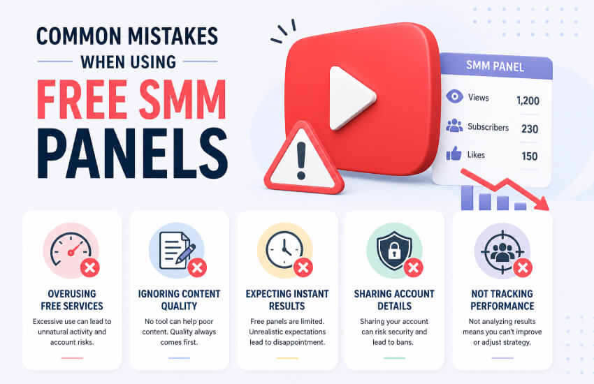 common mistakes when using free smm panels