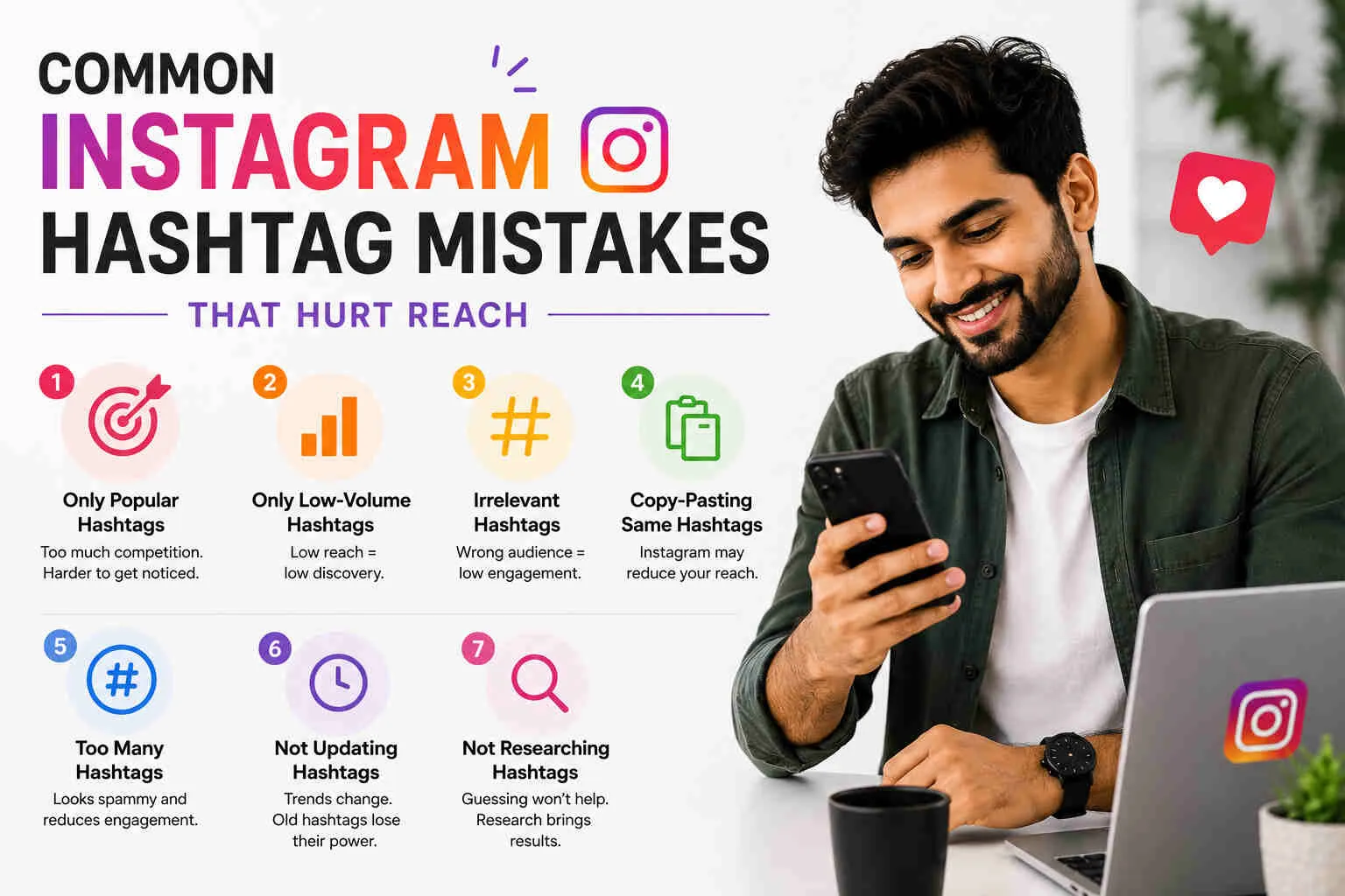 Common Instagram Hashtag Mistakes That Hurt Reach