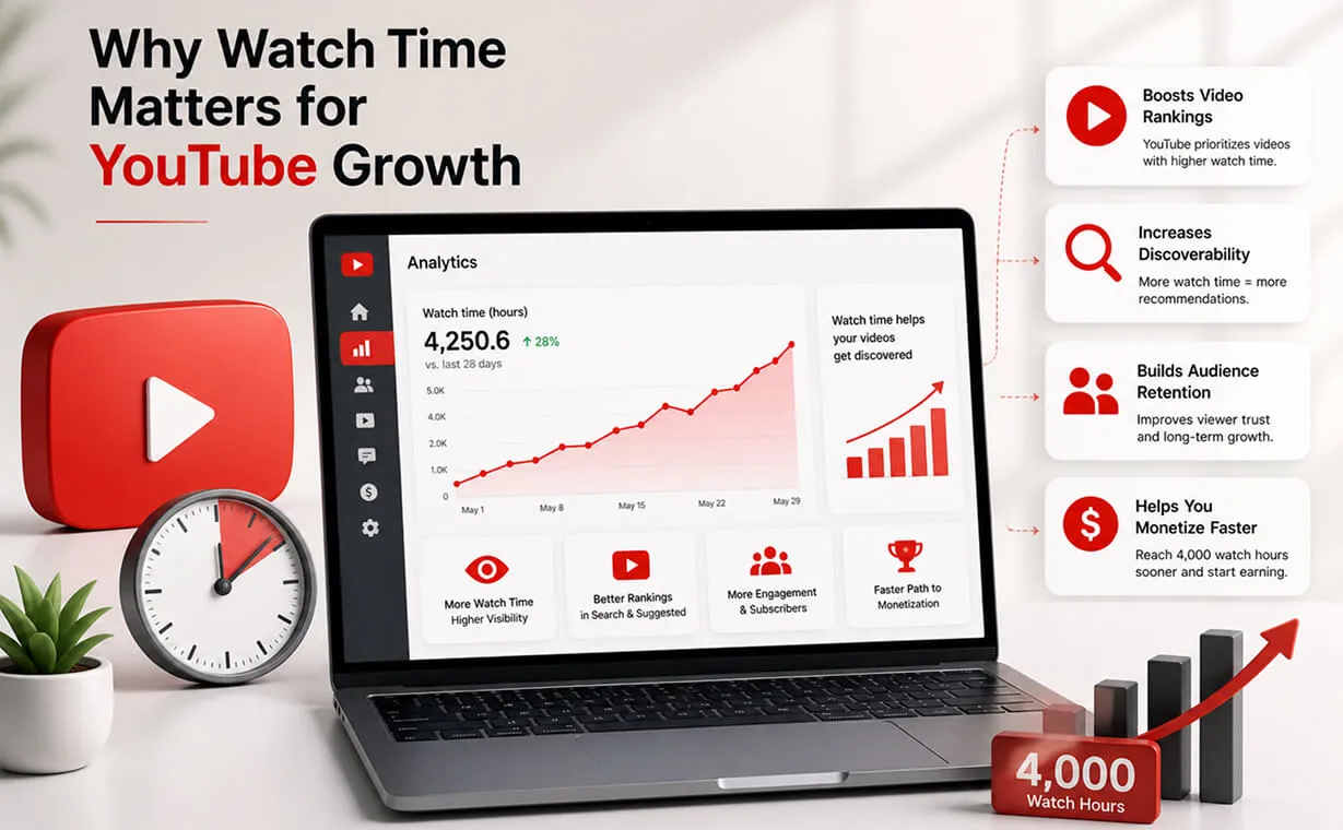 Why Watch Time Matters for YouTube Growth